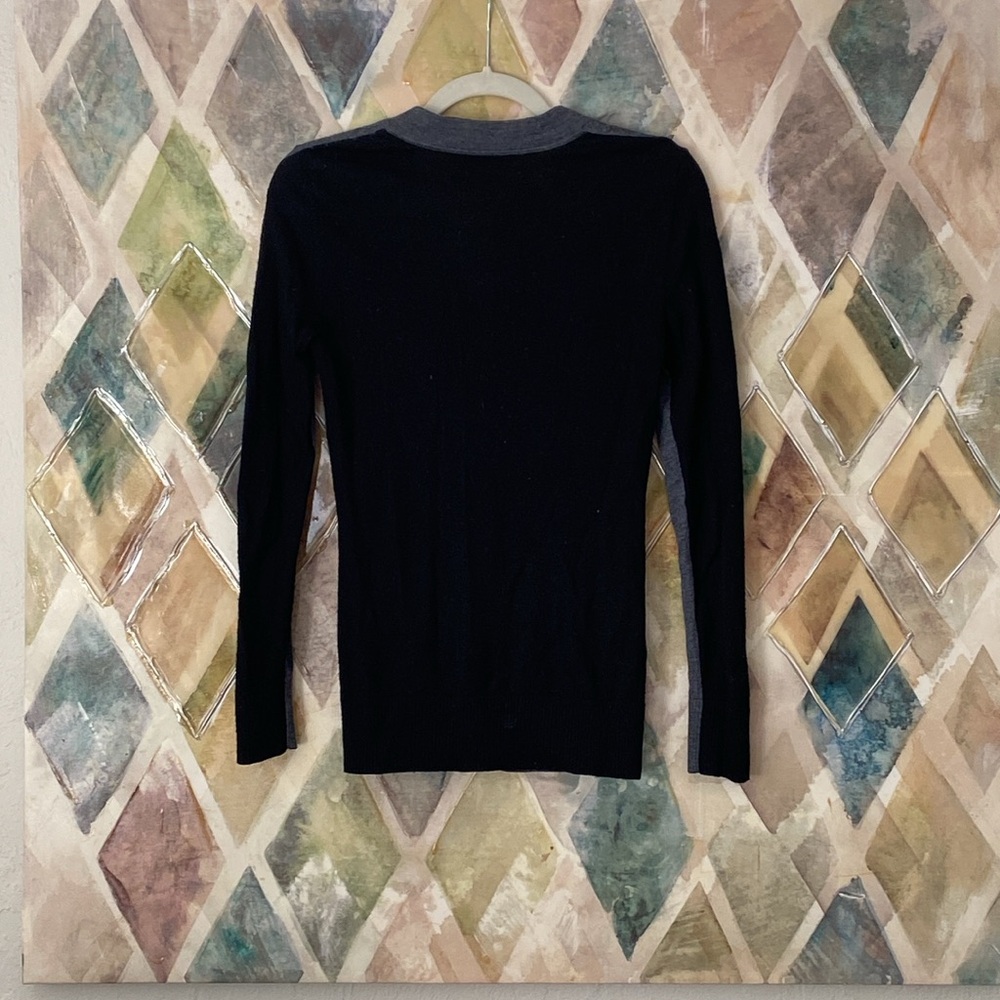 Tory Burch Color Block Wool Simone Cardigan - image 3